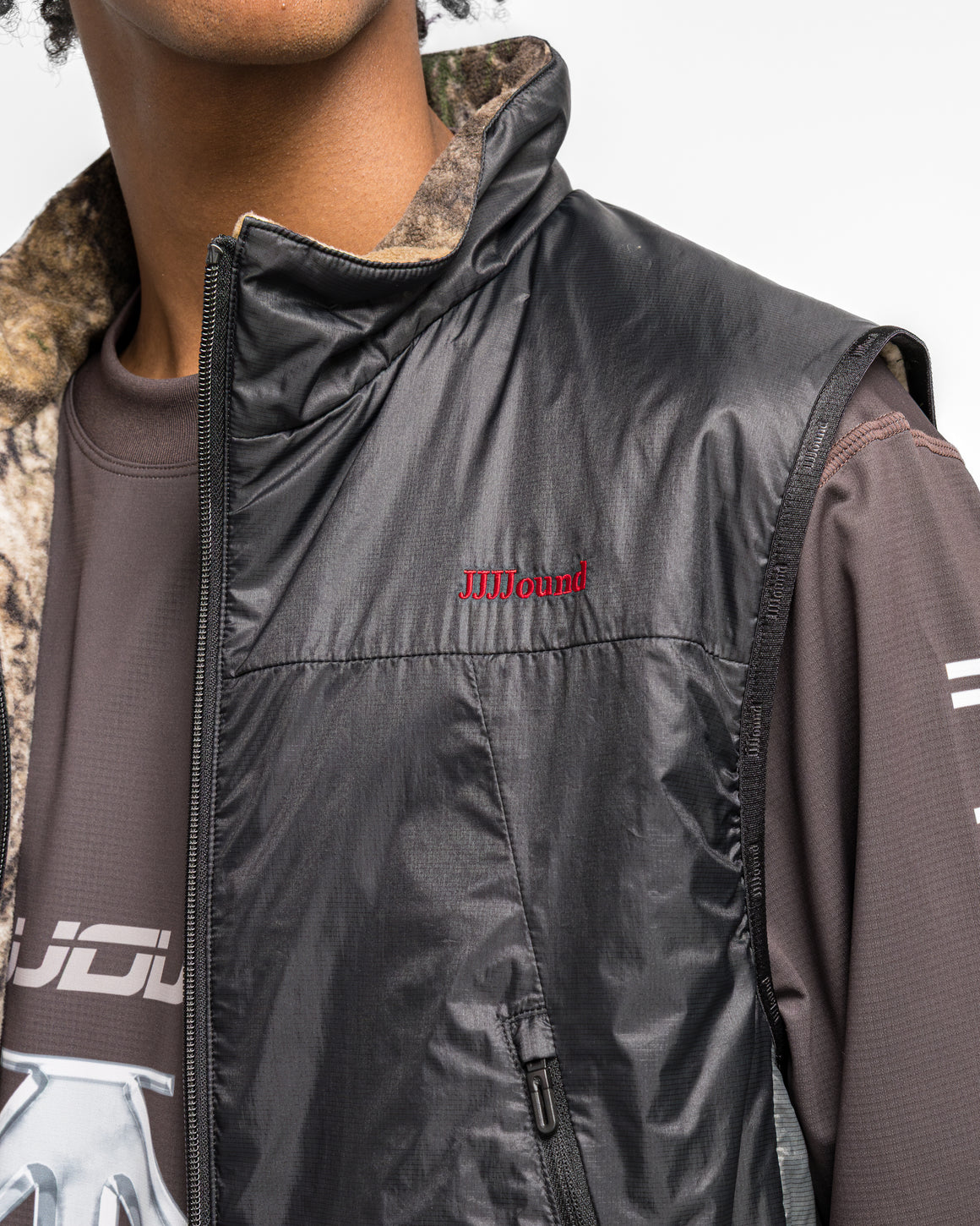 Descente - Reversible Vest x JJJJound - Black - UP THERE