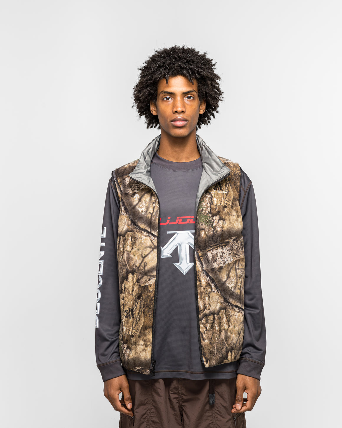 Descente - Reversible Vest x JJJJound - Gargoyle - UP THERE