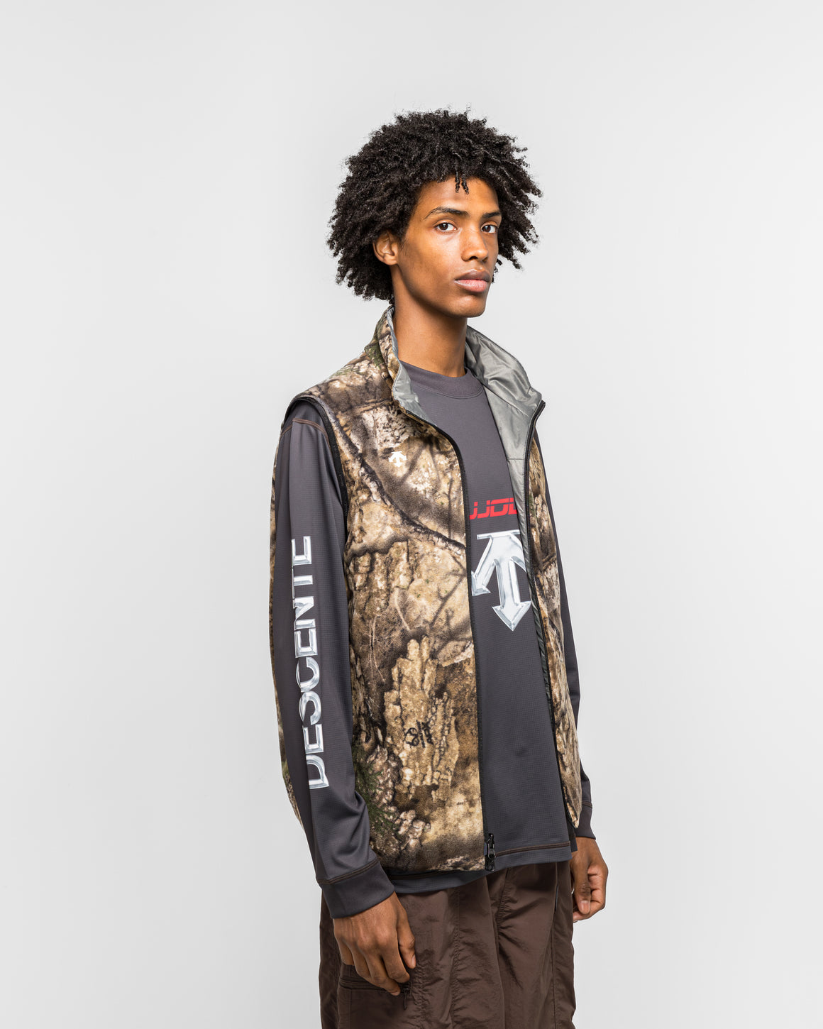 Descente - Reversible Vest x JJJJound - Gargoyle - UP THERE