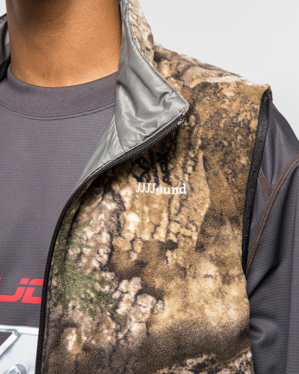 Descente - Reversible Vest x JJJJound - Gargoyle - UP THERE