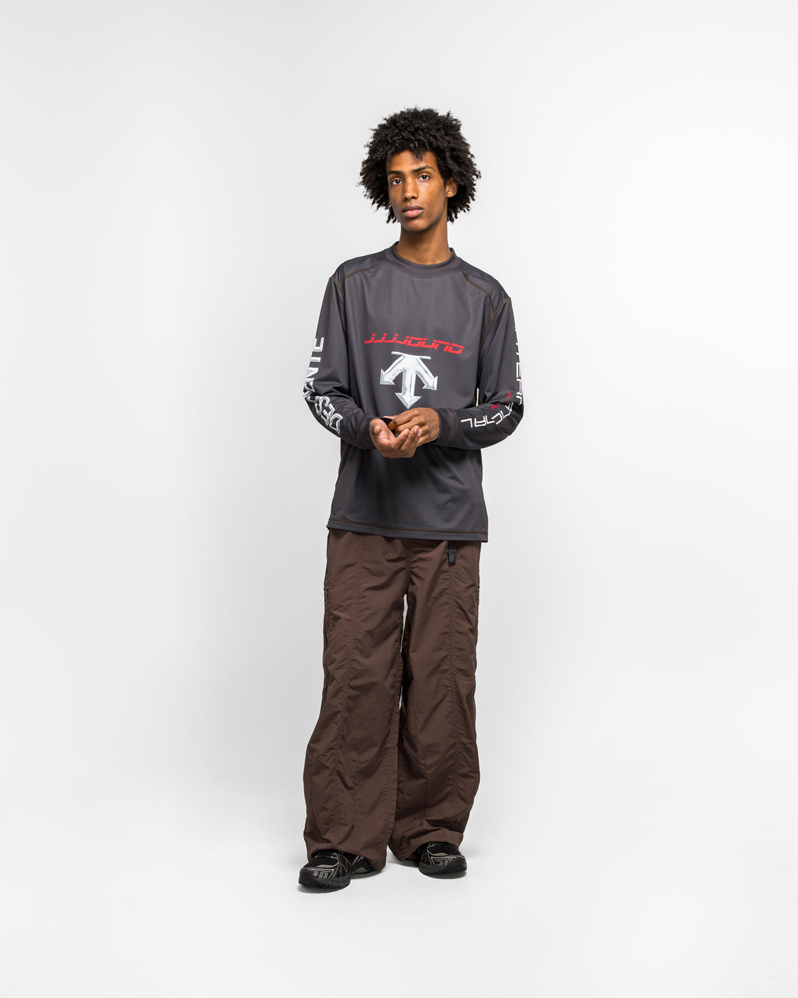 Descente - Warm Up Shirt x JJJJound - Raven - UP THERE