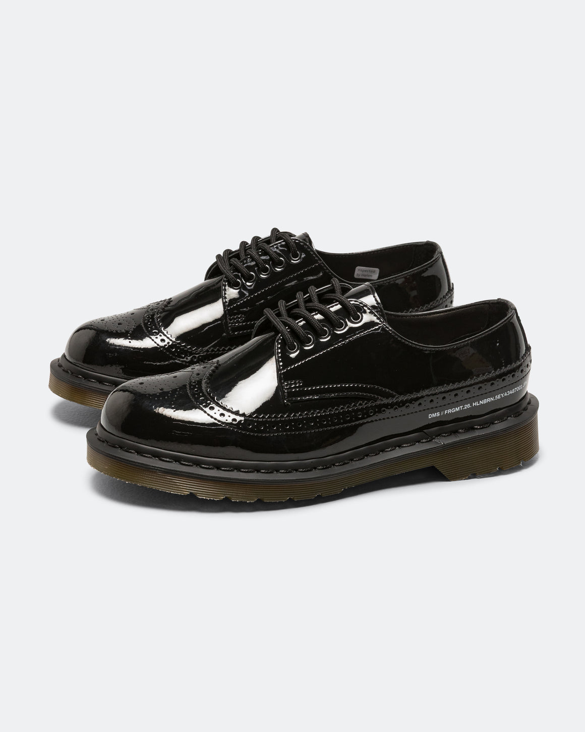 Dr. Martens - Hollingborn Brogue x Fragment - Black Patent Lamper - UP THERE