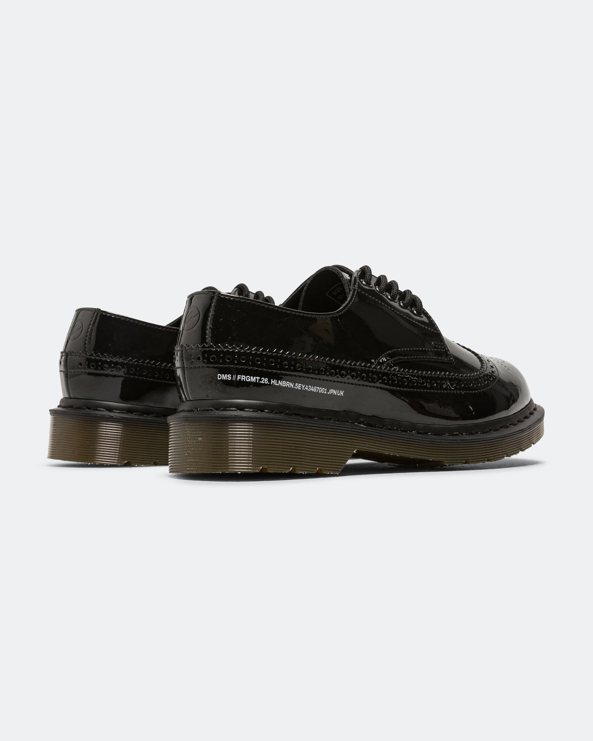 Dr. Martens - Hollingborn Brogue x Fragment - Black Patent Lamper - UP THERE
