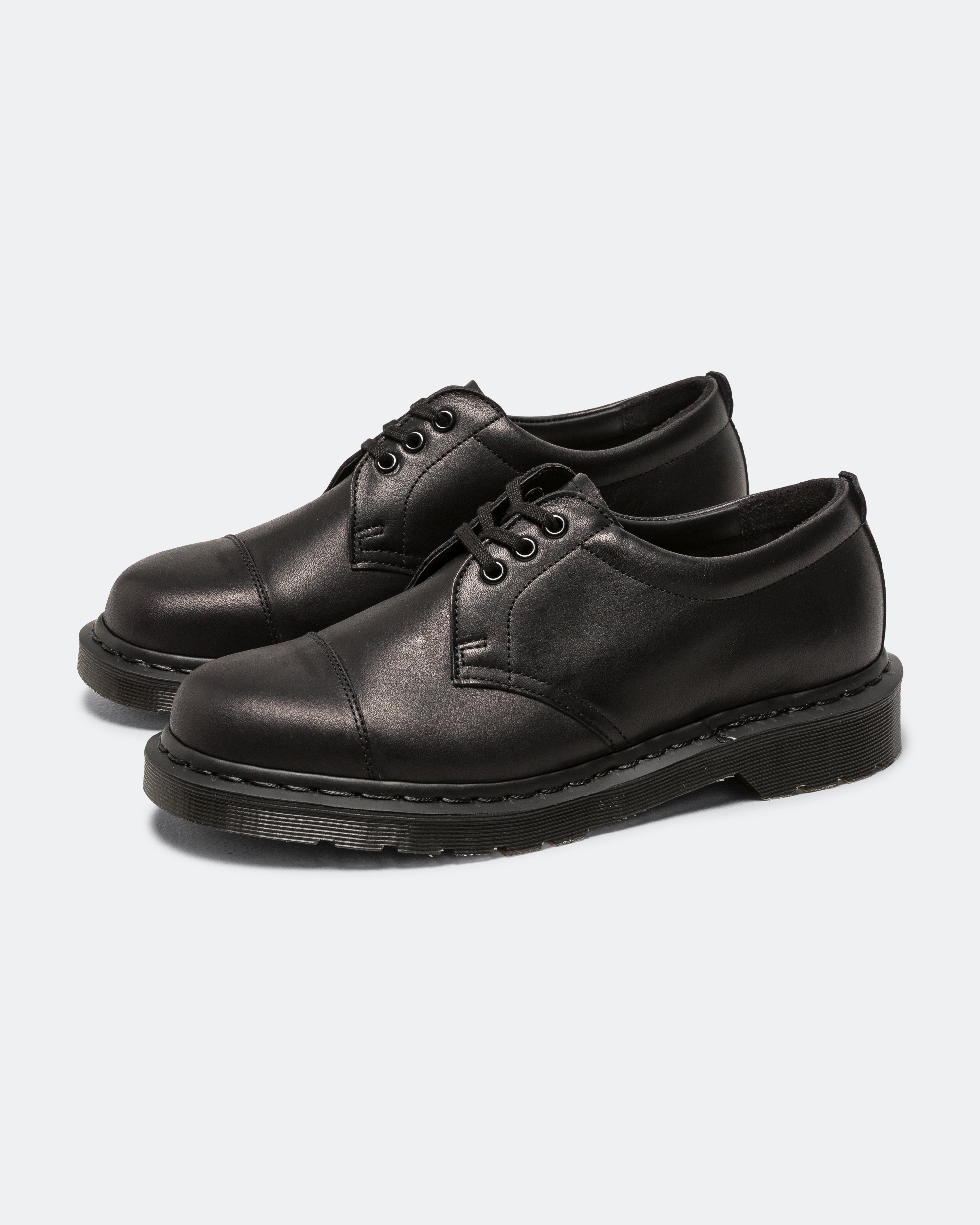【新品・未使用】DR. MARTENS FOR MHL. 1461 Dr. Martens - 1461 x MHL. - Black Grained Oil | UP THERE