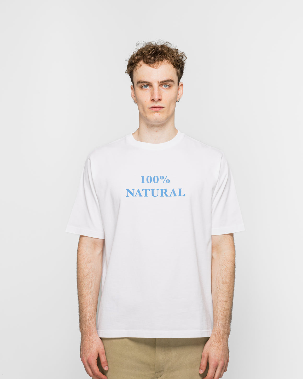 Dudley Coppice - 100% Natural T-Shirt - White - UP THERE