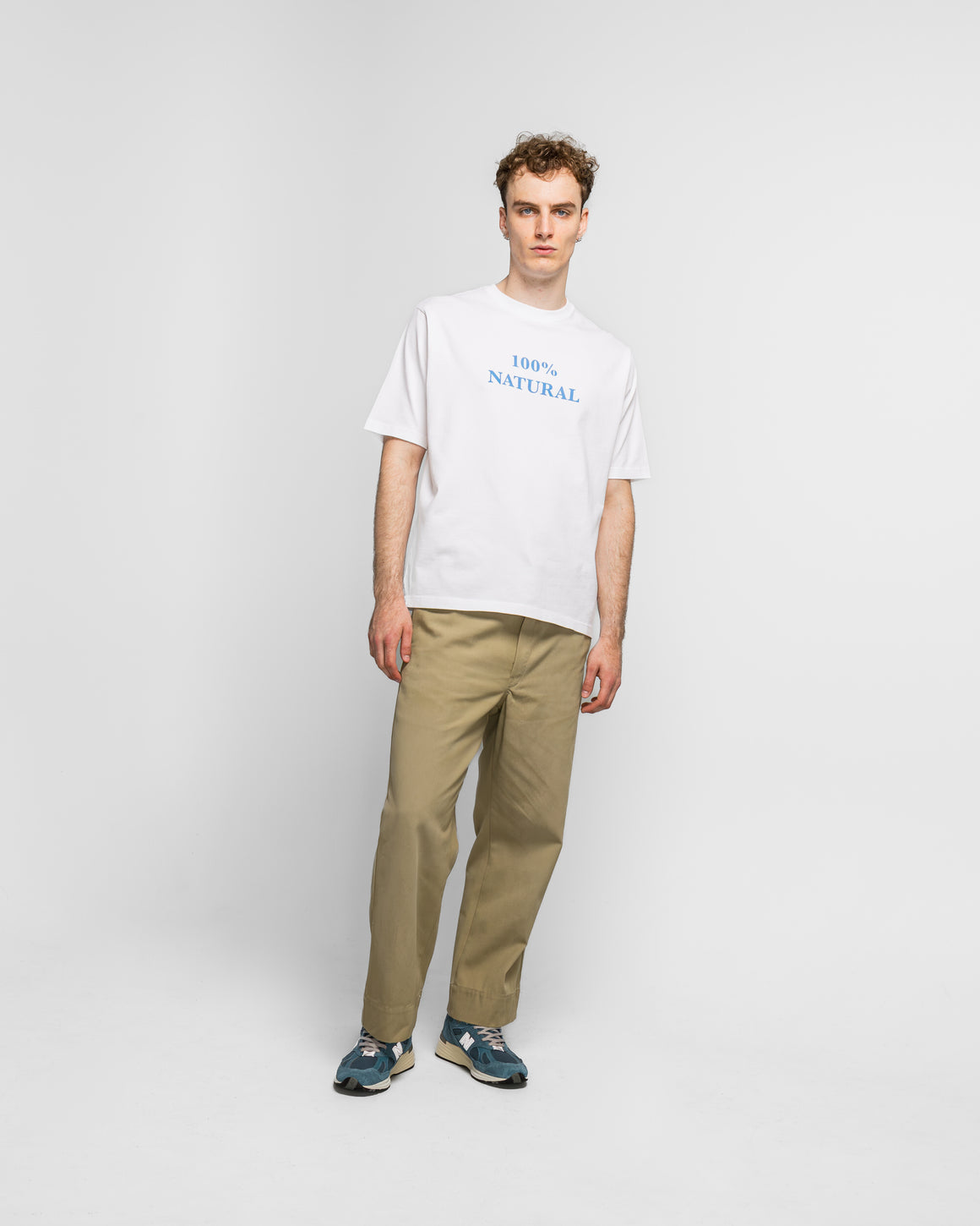 Dudley Coppice - 100% Natural T-Shirt - White - UP THERE