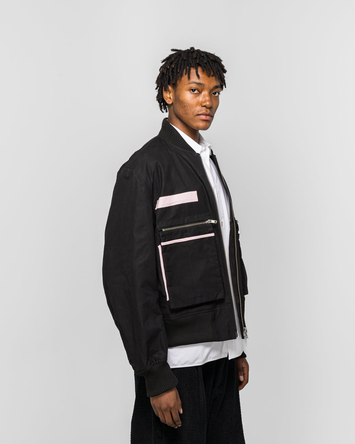 Dudley Coppice - Borde Hill Bomber Jacket - Black Thornproof Ripstop - UP THERE