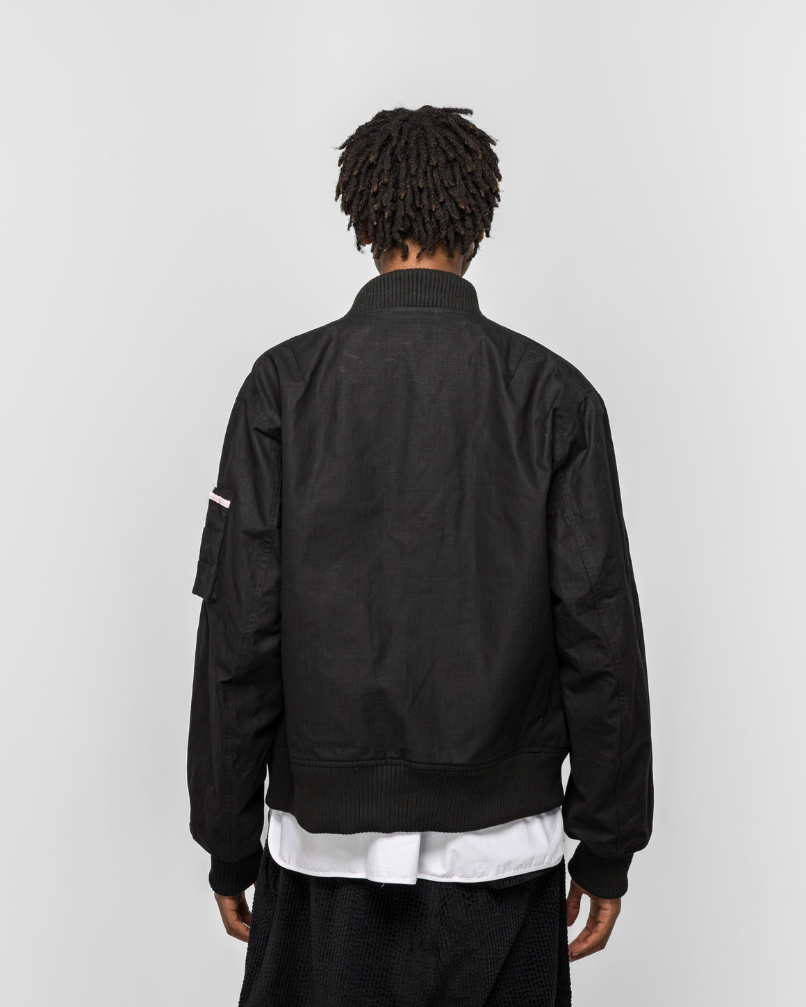 Dudley Coppice - Borde Hill Bomber Jacket - Black Thornproof Ripstop - UP THERE