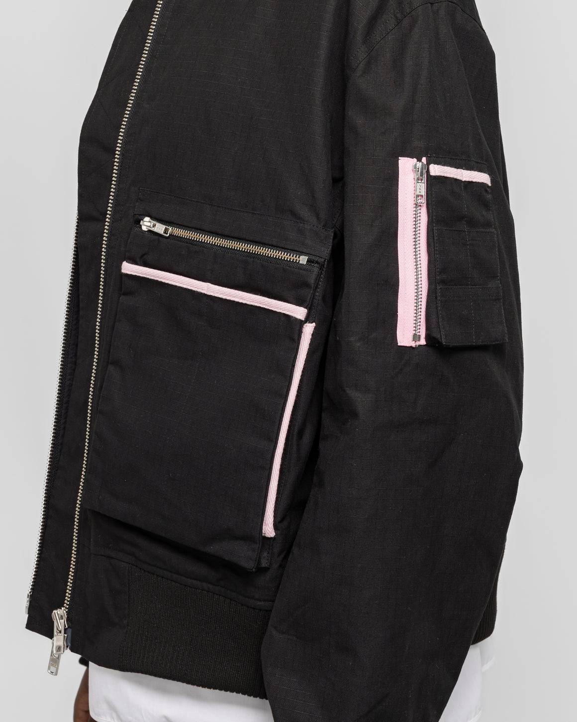 Dudley Coppice - Borde Hill Bomber Jacket - Black Thornproof Ripstop - UP THERE