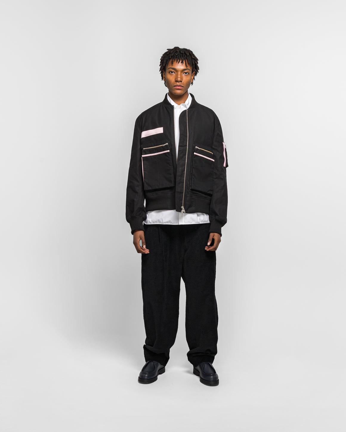 Dudley Coppice - Borde Hill Bomber Jacket - Black Thornproof Ripstop - UP THERE