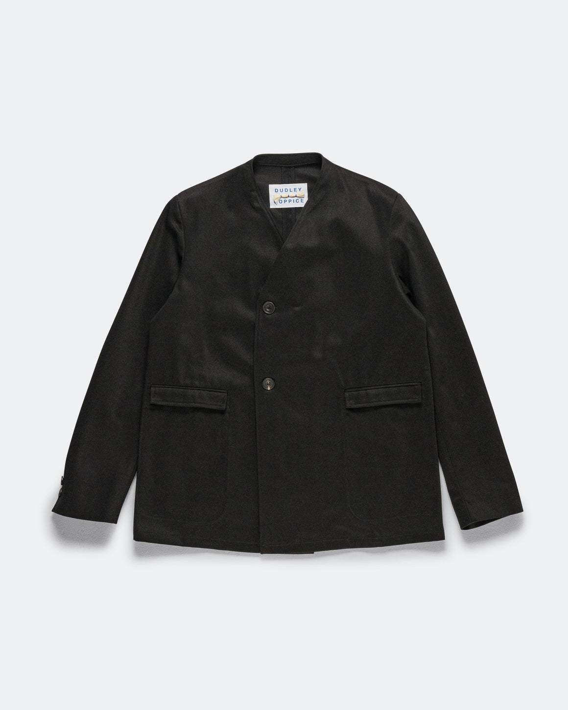 Dudley Coppice - Brooch Wearers Blazer - Black Tailoring Twill - UP THERE