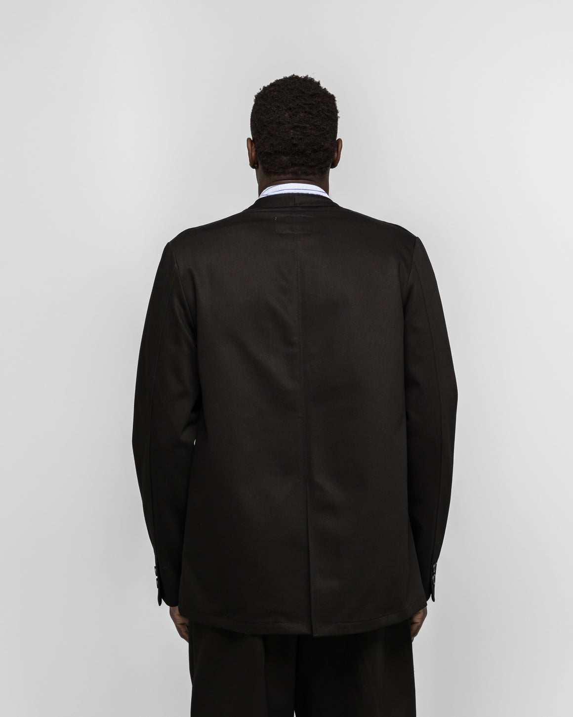 Dudley Coppice - Brooch Wearers Blazer - Black Tailoring Twill - UP THERE