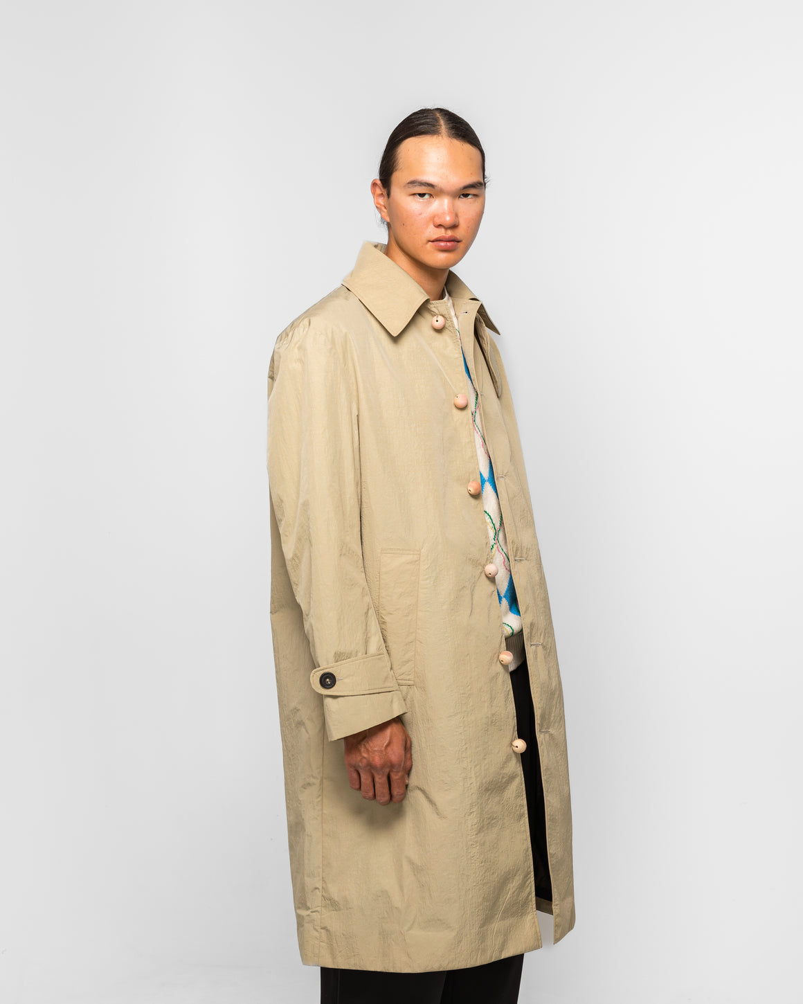 Dudley Coppice - Courtyard Coat - Sandstone Taffeta - UP THERE