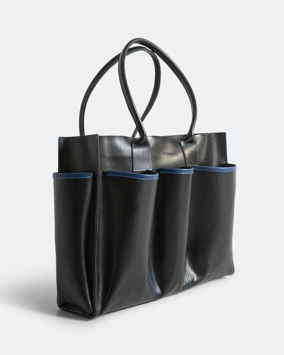 Dudley Coppice - Garderners Bag - Black Leather - UP THERE