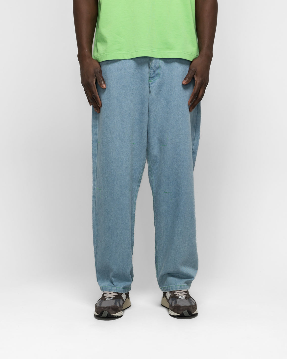 Dudley Coppice - Gardeners Jeans - Forget-Me-Not - UP THERE
