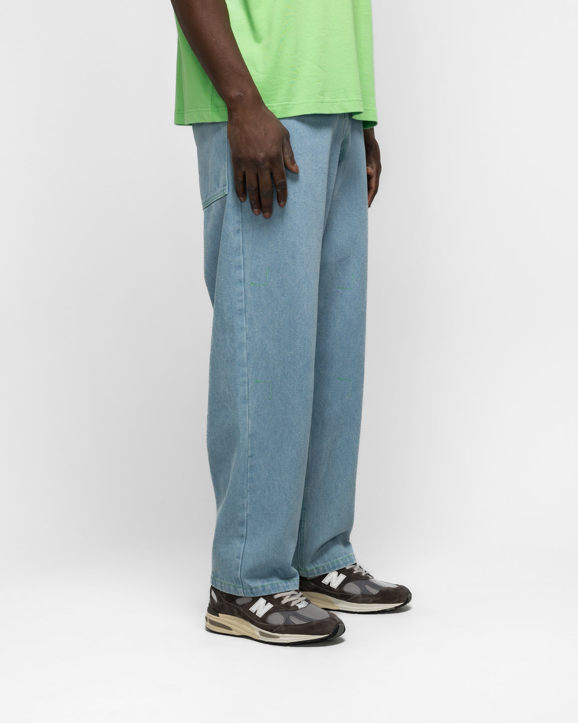 Dudley Coppice - Gardeners Jeans - Forget-Me-Not - UP THERE