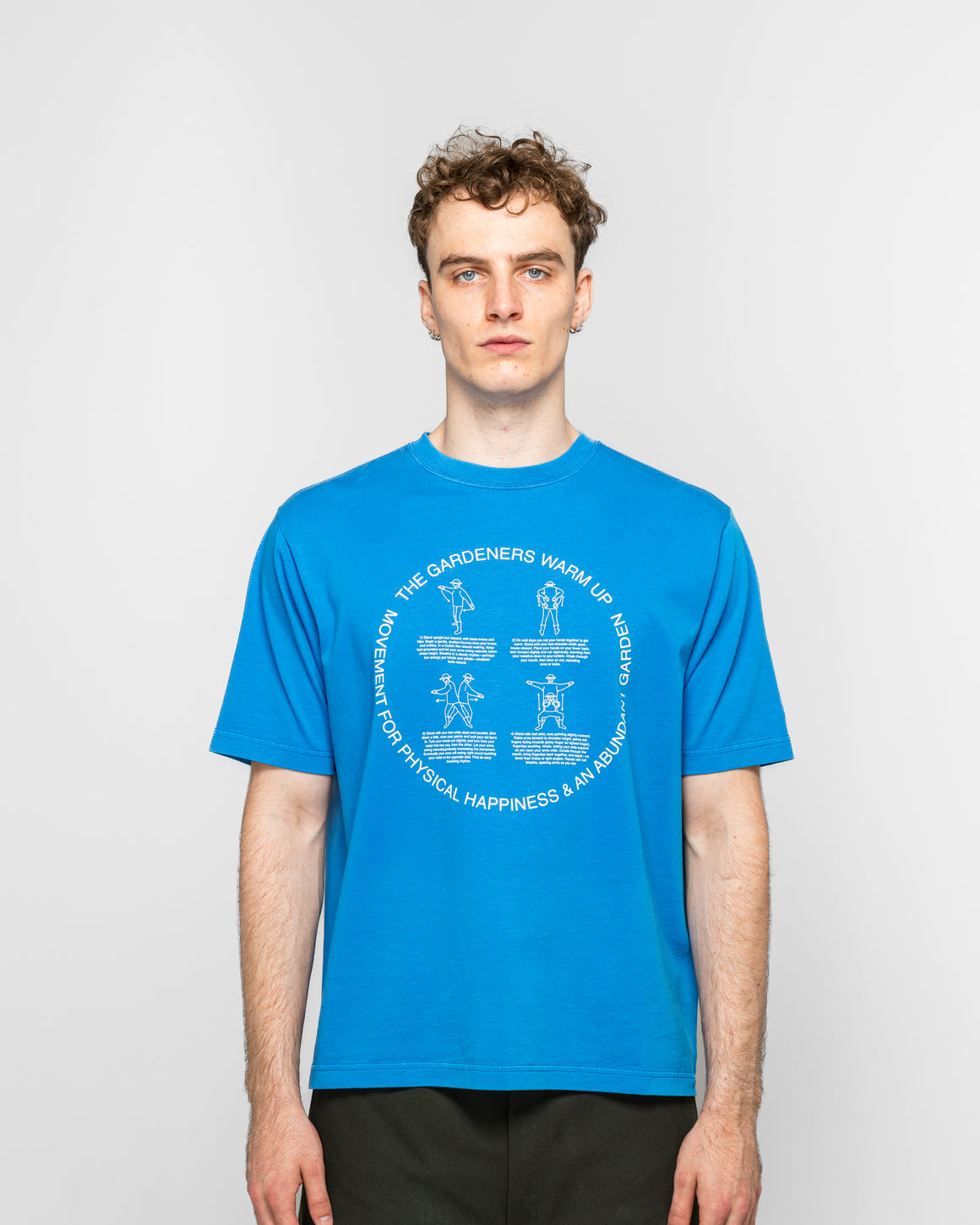Dudley Coppice - Garderners Warm Up T-Shirt - Blue - UP THERE
