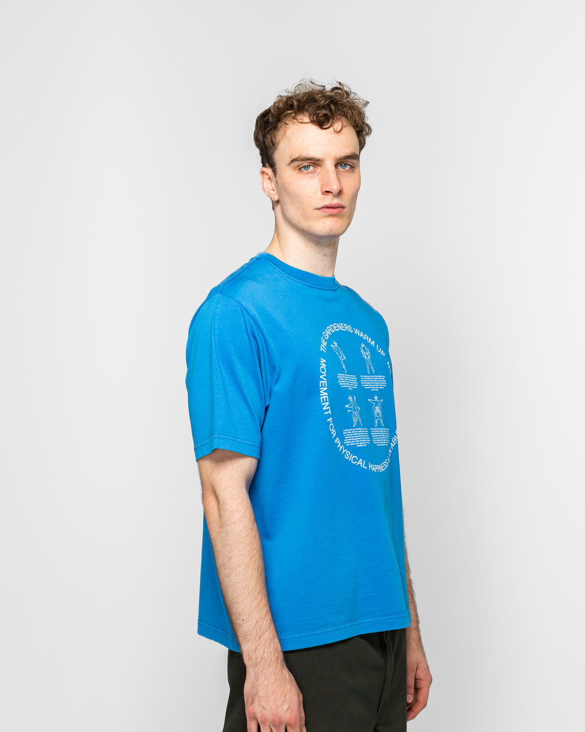 Dudley Coppice - Garderners Warm Up T-Shirt - Blue - UP THERE