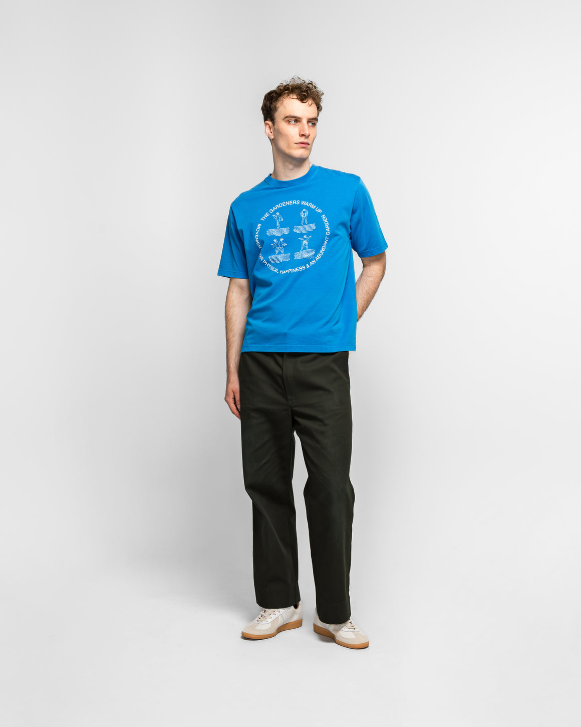 Dudley Coppice - Garderners Warm Up T-Shirt - Blue - UP THERE