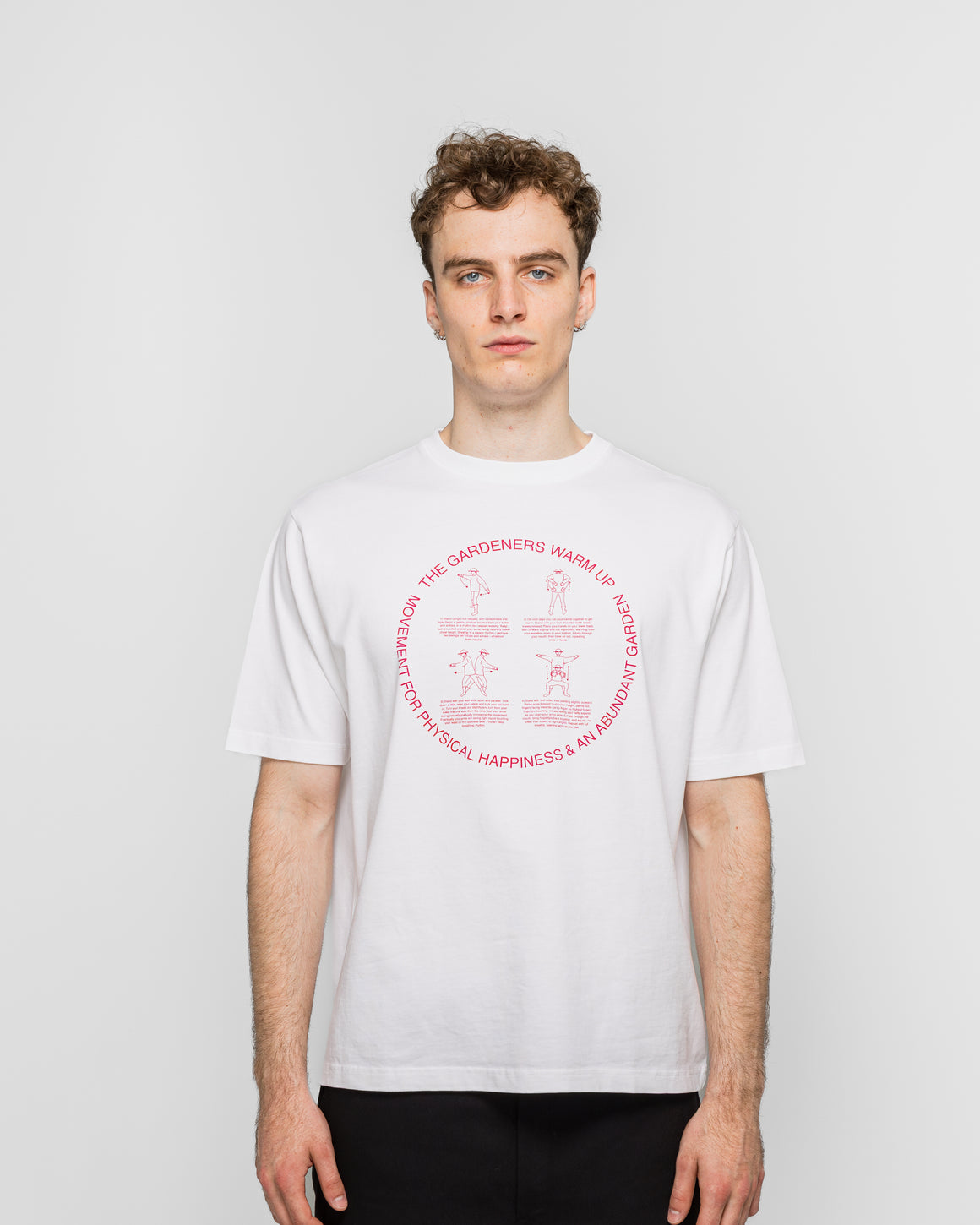 Dudley Coppice - Garderners Warm Up T-Shirt - White - UP THERE