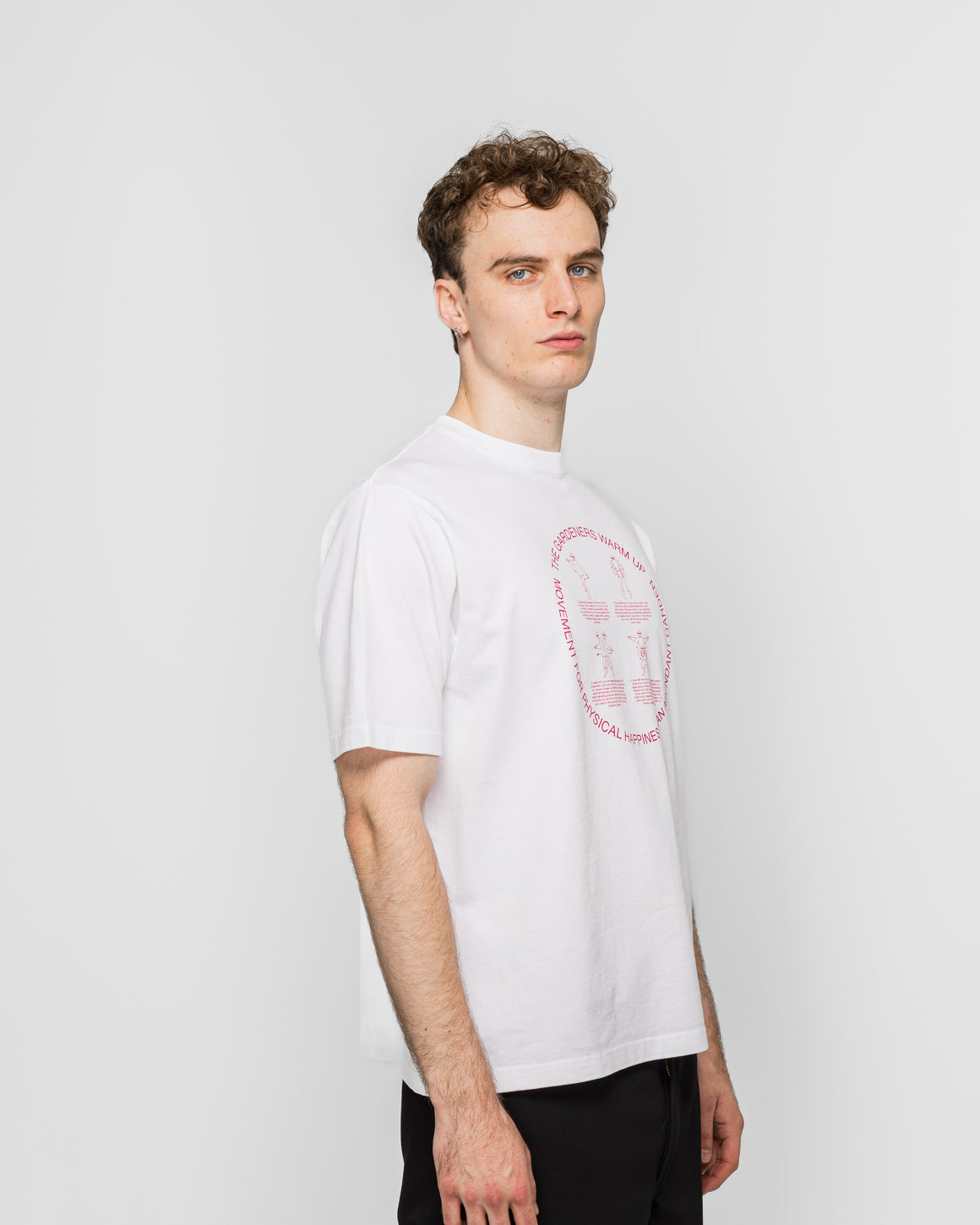 Dudley Coppice - Garderners Warm Up T-Shirt - White - UP THERE