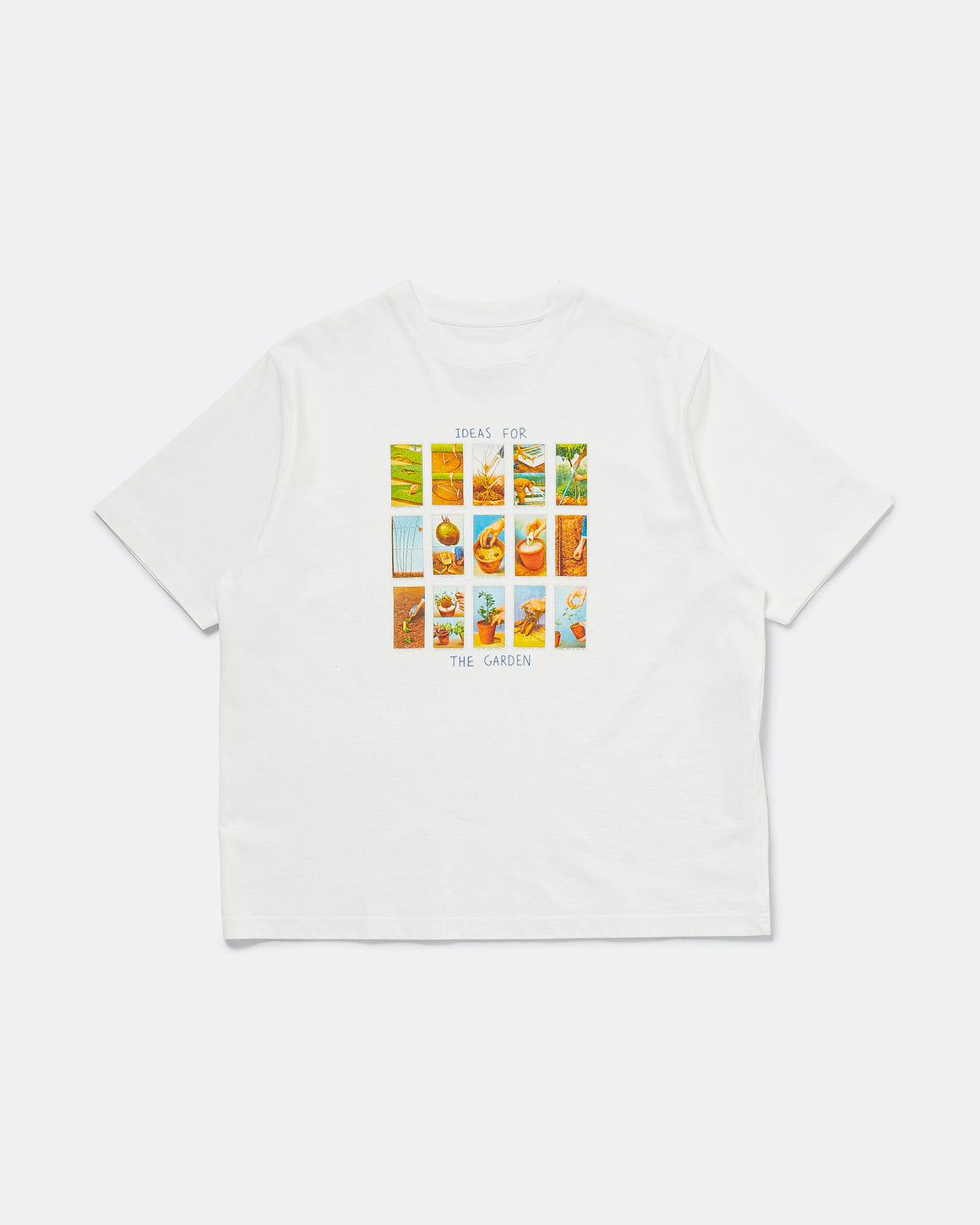 Dudley Coppice - Ideas For The Garden T-Shirt - White - UP THERE
