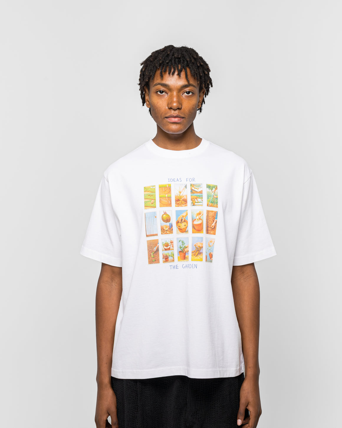 Dudley Coppice - Ideas For The Garden T-Shirt - White - UP THERE