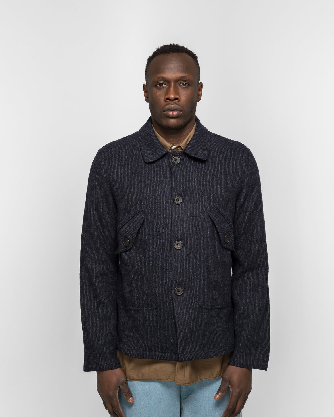 Dudley Coppice - Orchard Jacket - Chalk Stripe - UP THERE