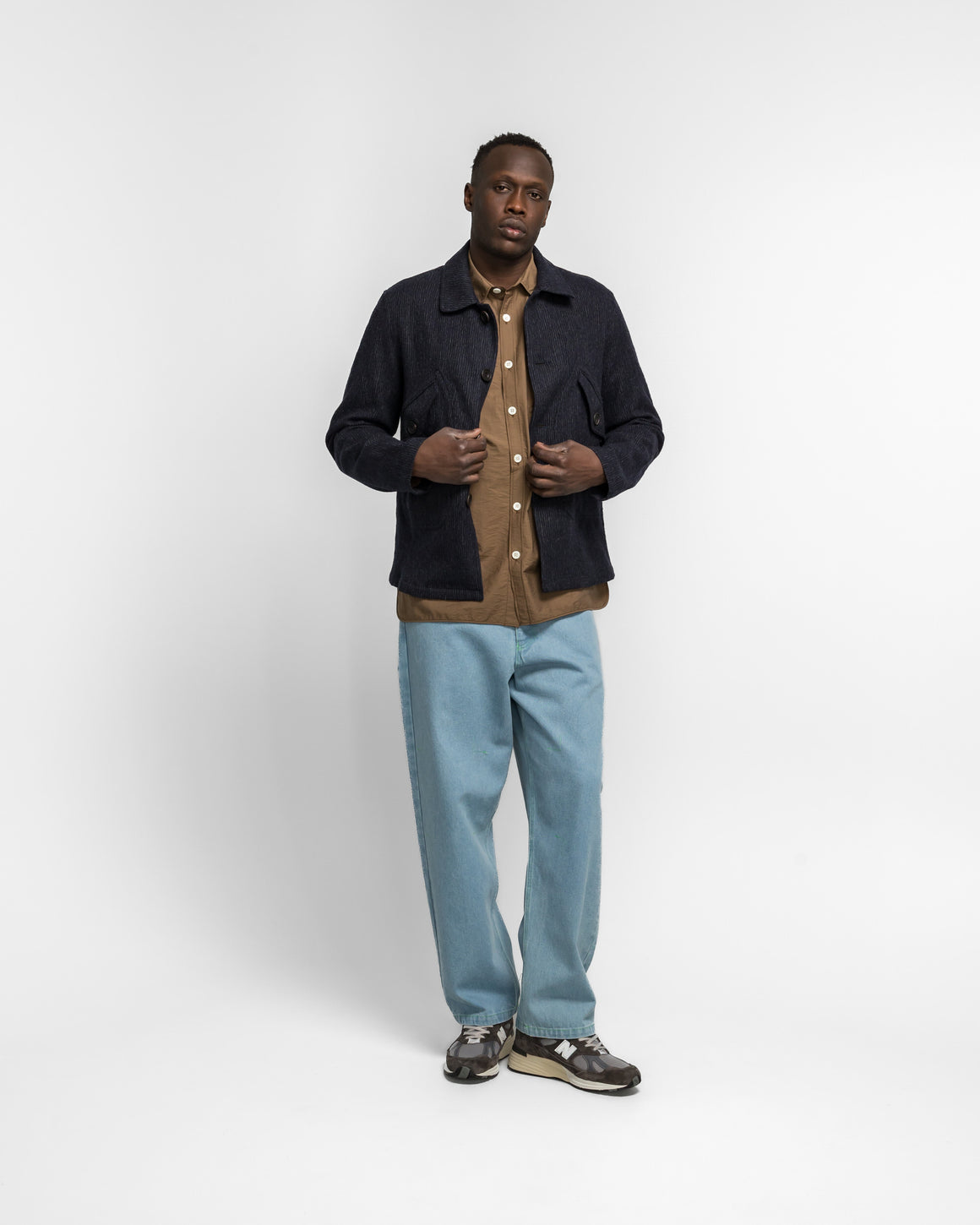 Dudley Coppice - Orchard Jacket - Chalk Stripe - UP THERE