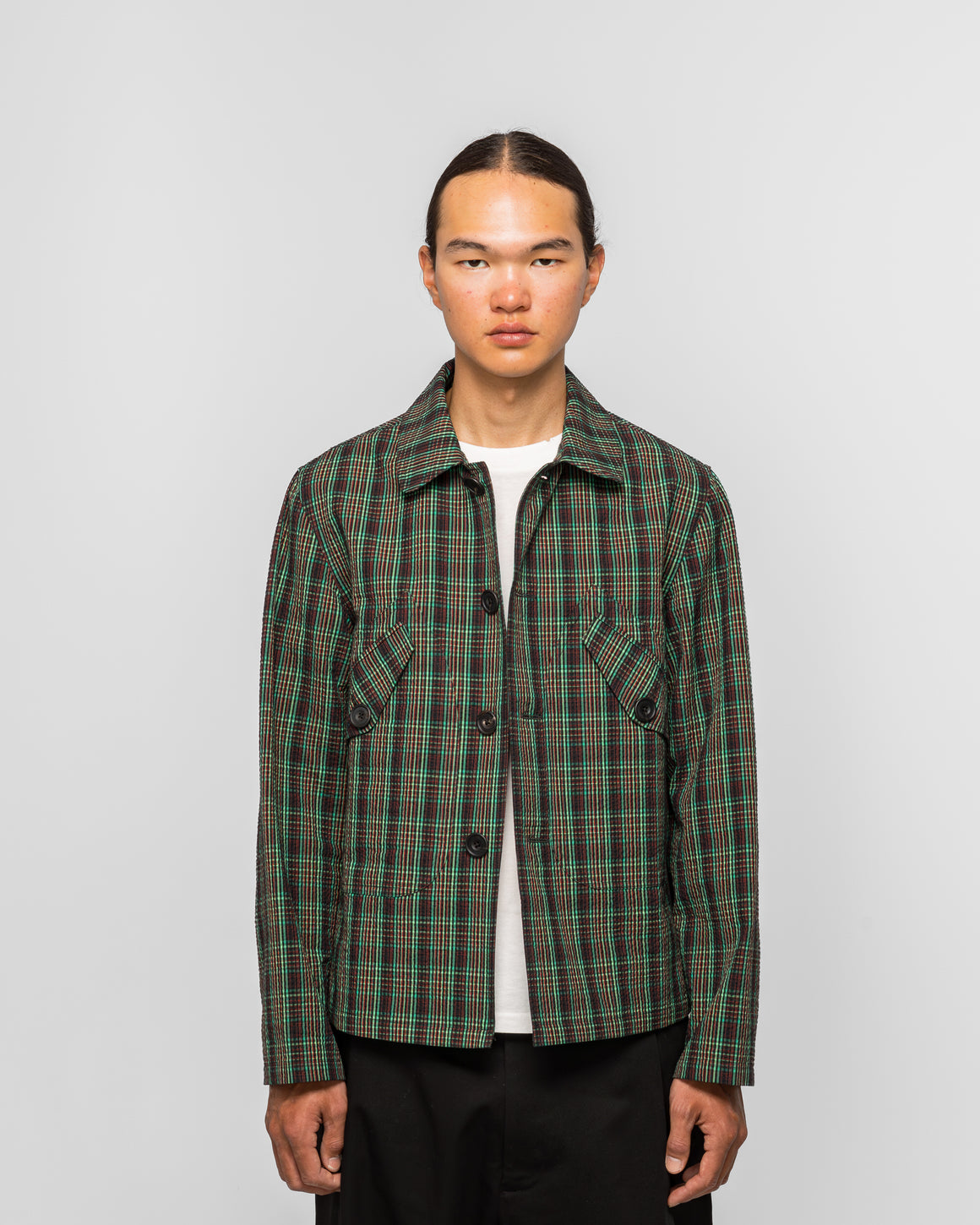 Dudley Coppice - Orchard Jacket - Germanium Check - UP THERE