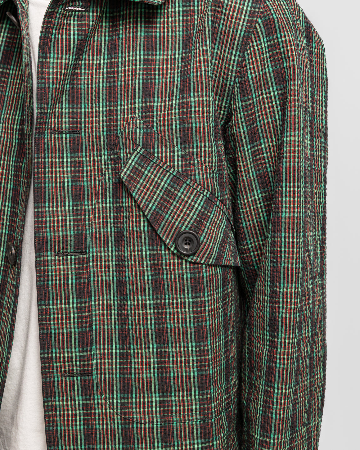 Dudley Coppice - Orchard Jacket - Germanium Check - UP THERE