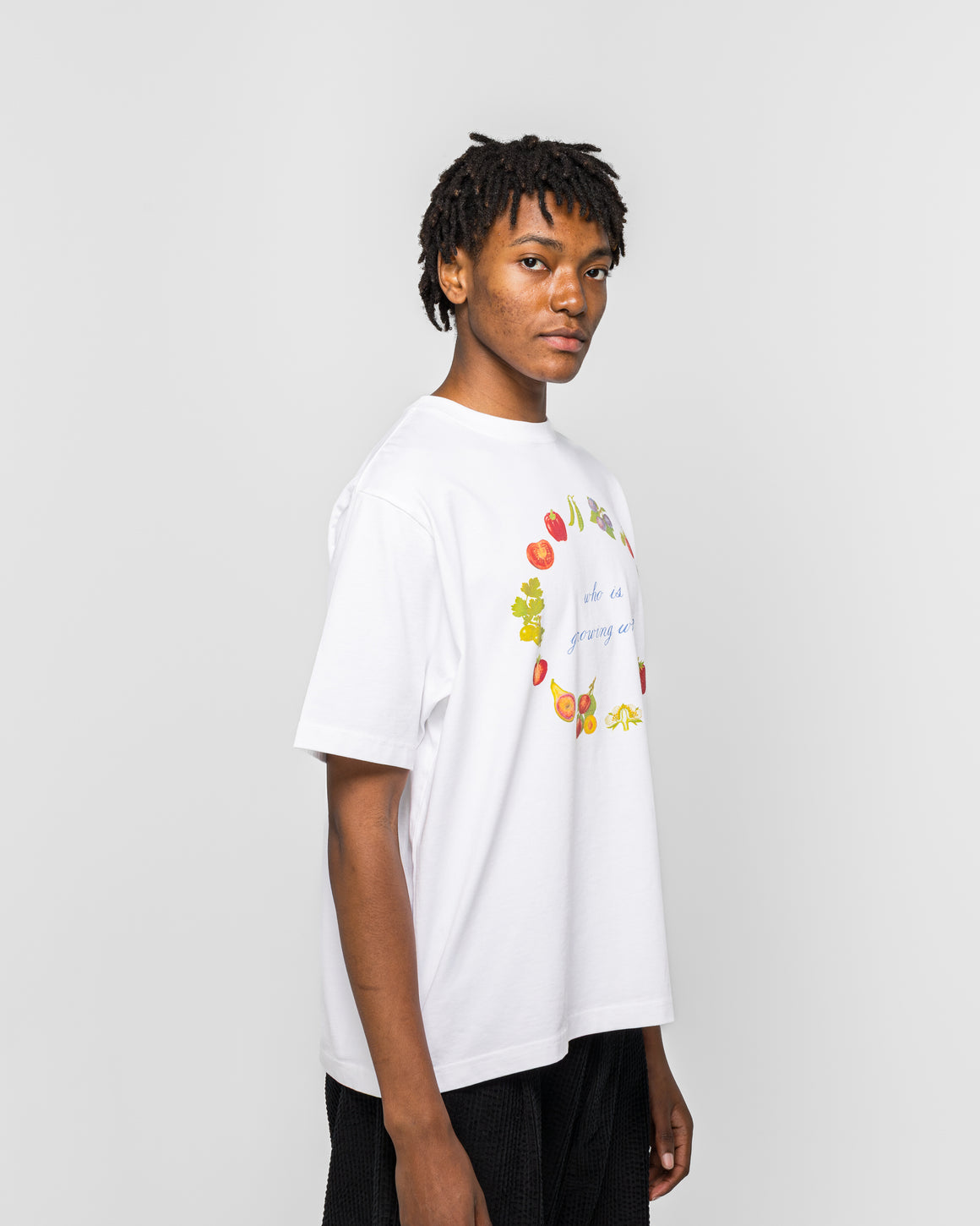 Dudley Coppice - Who Is Growing Who T-Shirt - White - UP THERE