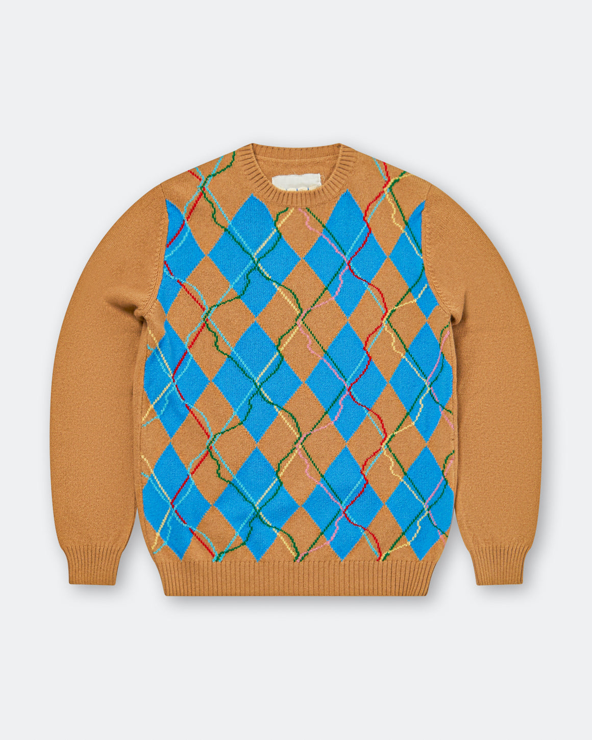 Dudley Coppice - Wild Garden Knitted Jumper - Argyle - UP THERE