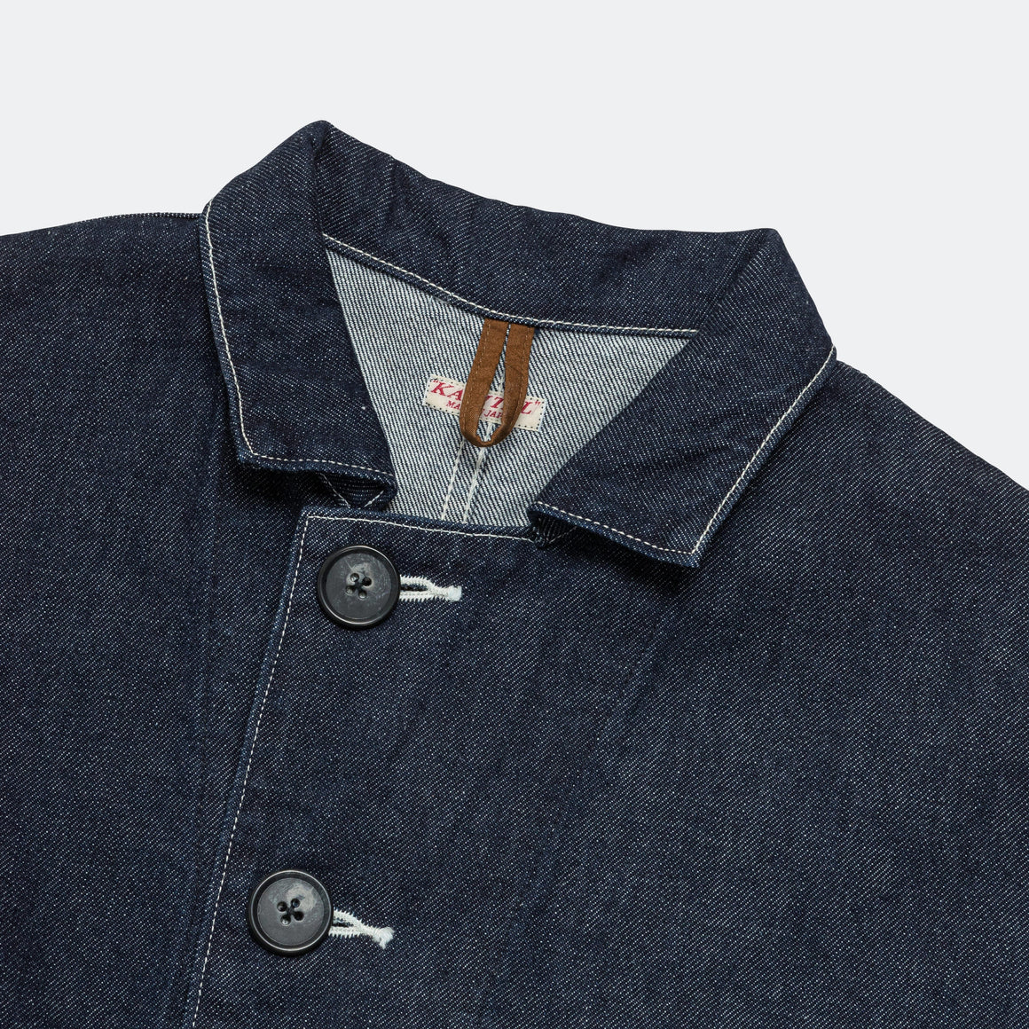 Kapital - 11.5ozDenim x 8ozDenim RINGOMAN Coverall - Indigo - UP THERE