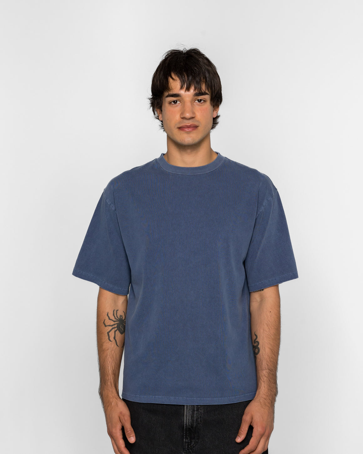 Ecstatic Research - Campus T-Shirt - Navy - UP THERE