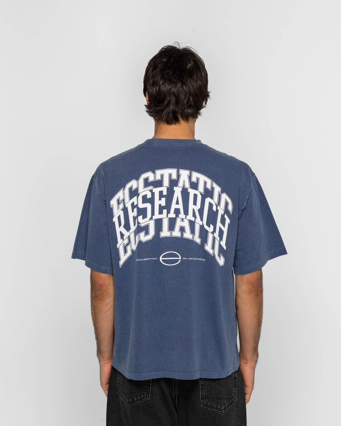 Ecstatic Research - Campus T-Shirt - Navy - UP THERE