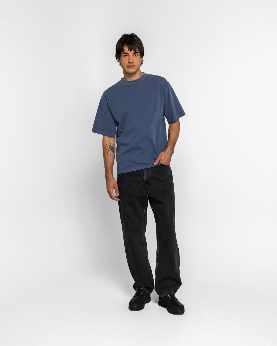 Ecstatic Research - Campus T-Shirt - Navy - UP THERE