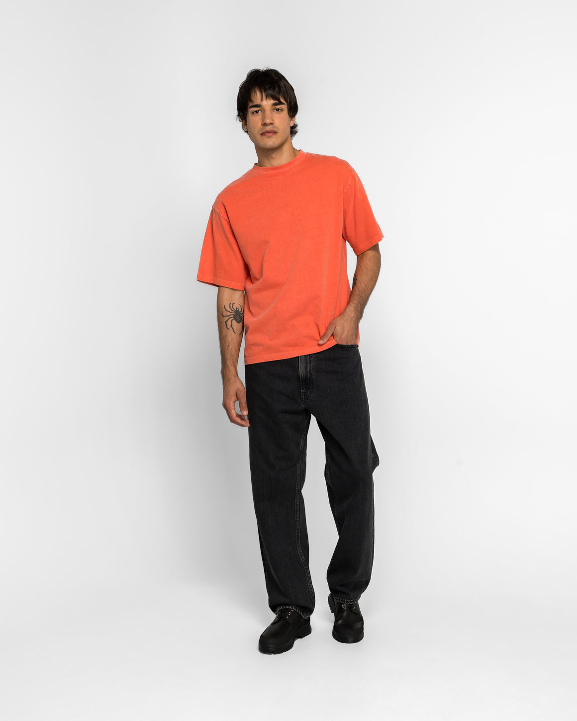 Ecstatic Research - Campus T-Shirt - Orange - UP THERE