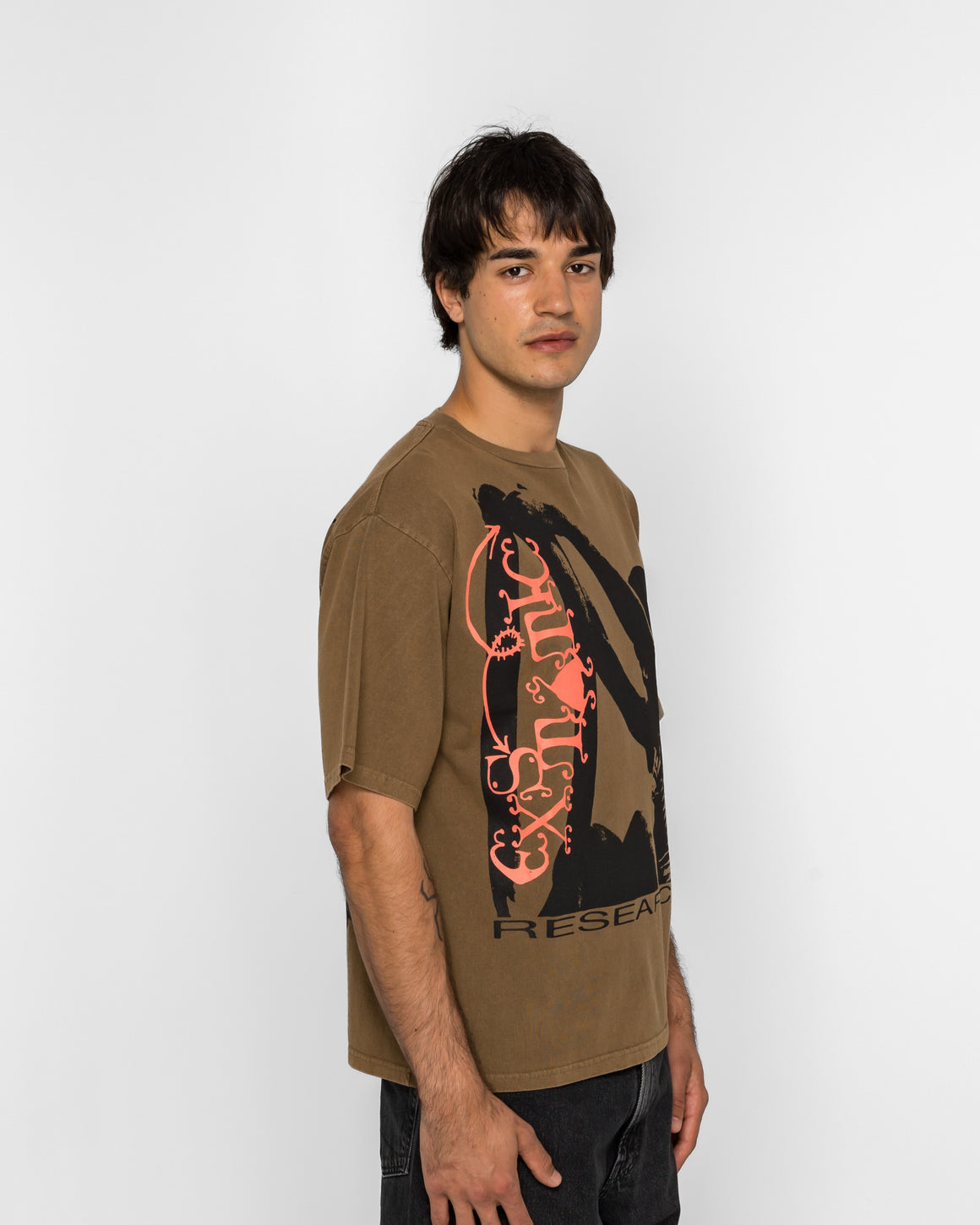 Ecstatic Research - Come Down T-Shirt - Brown - UP THERE