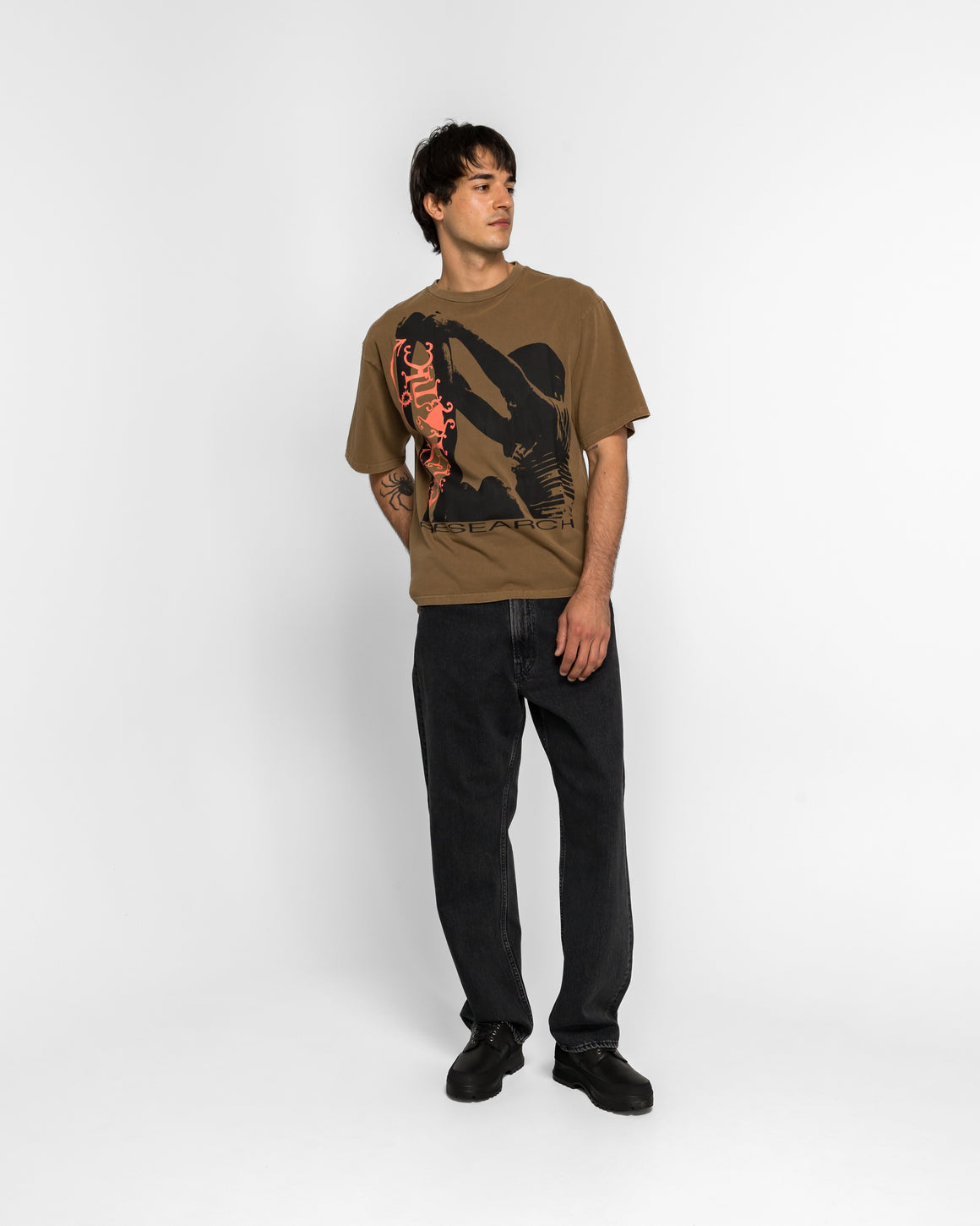 Ecstatic Research - Come Down T-Shirt - Brown - UP THERE