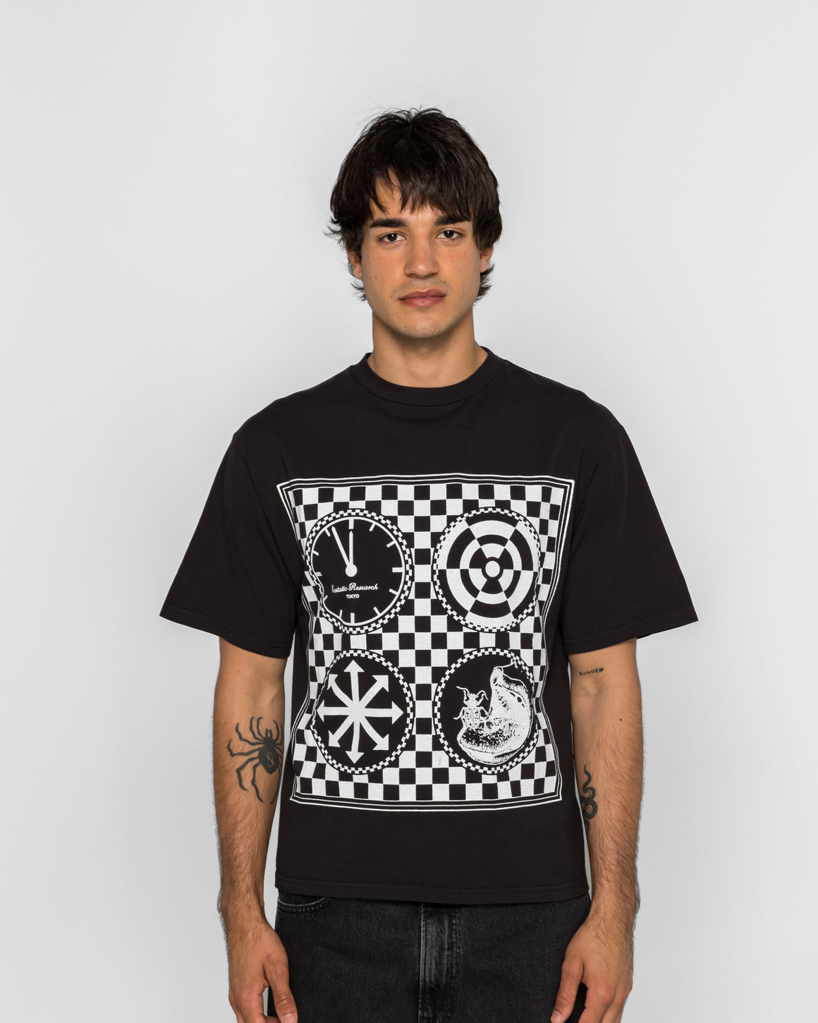 Ecstatic Research - Guide T-Shirt - Black - UP THERE