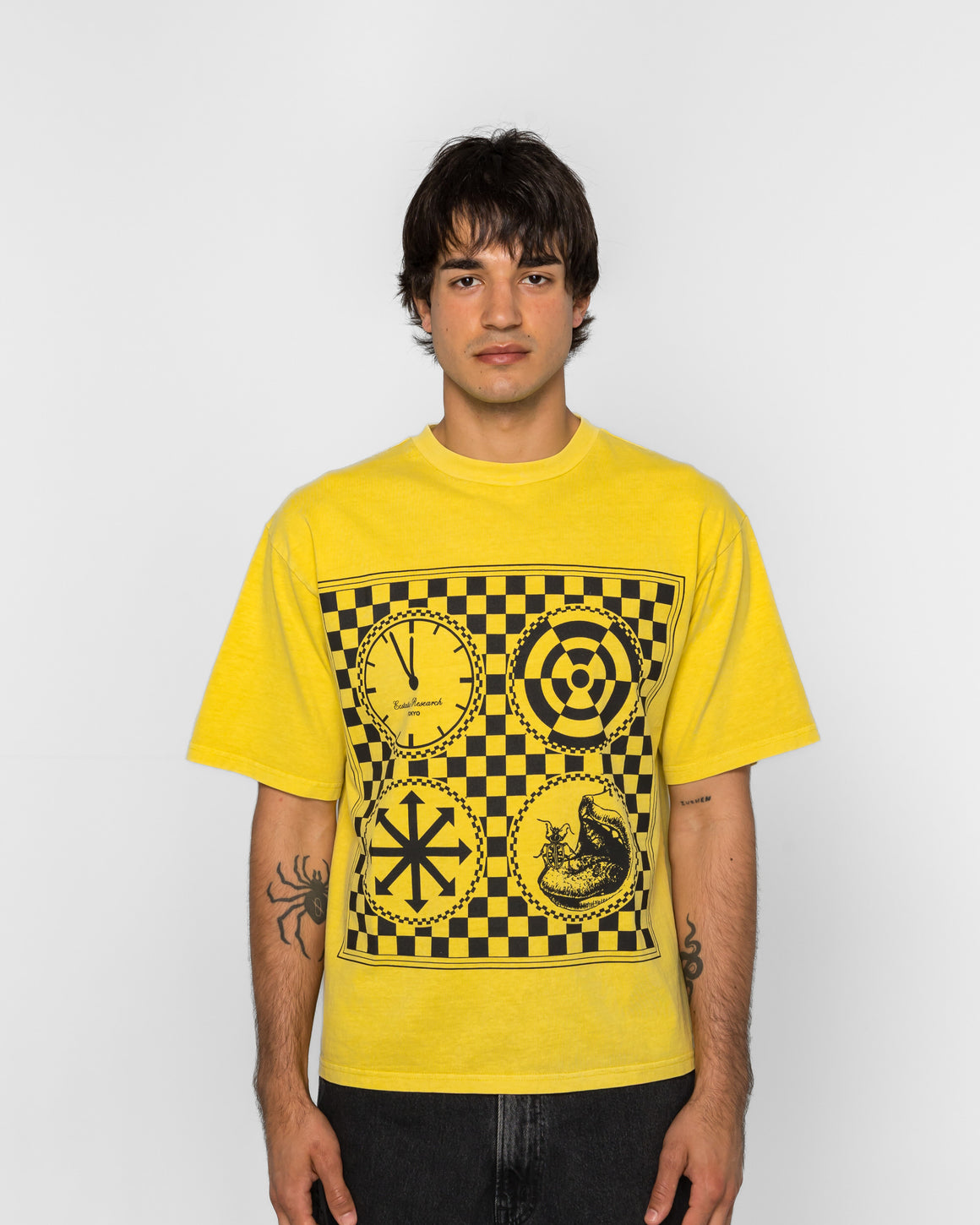 Ecstatic Research - Guide T-Shirt - Yellow - UP THERE