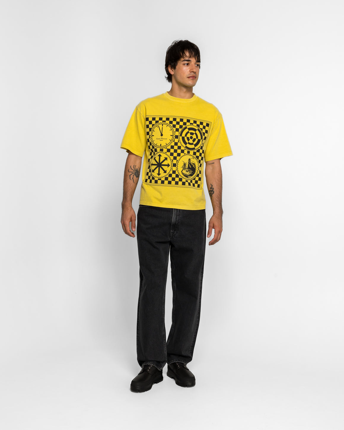 Ecstatic Research - Guide T-Shirt - Yellow - UP THERE