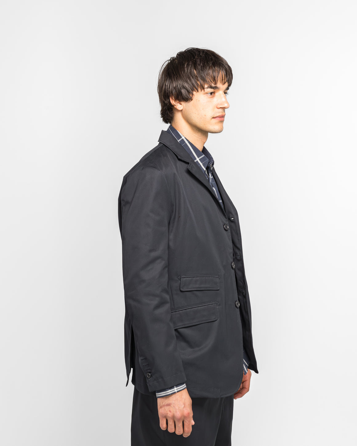 Engineered Garments - Andover Jacket - Dark Navy Cotton Ventile Twill - UP THERE