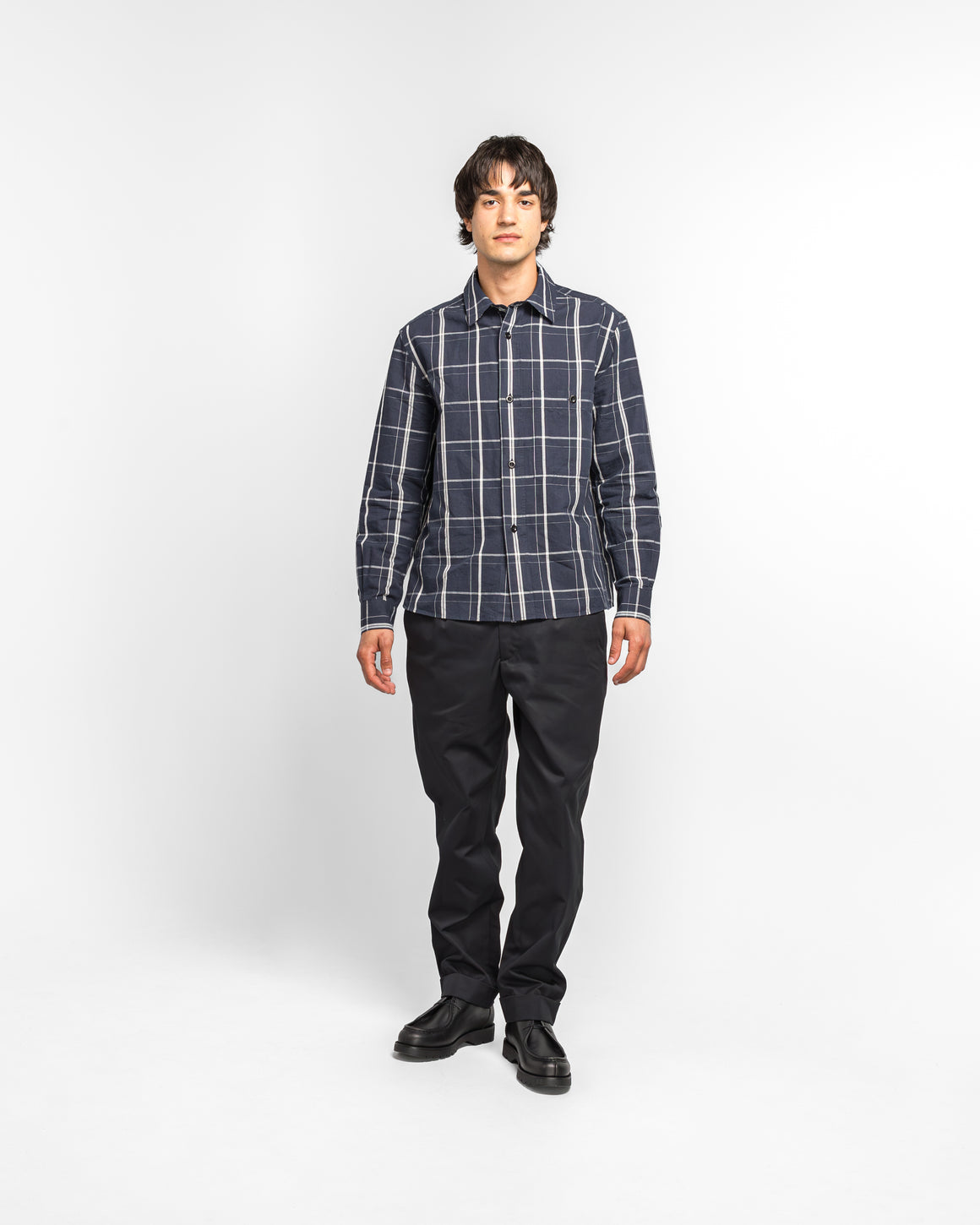 Engineered Garments - Andover Pants - Dark Navy Cotton Ventile Twill - UP THERE