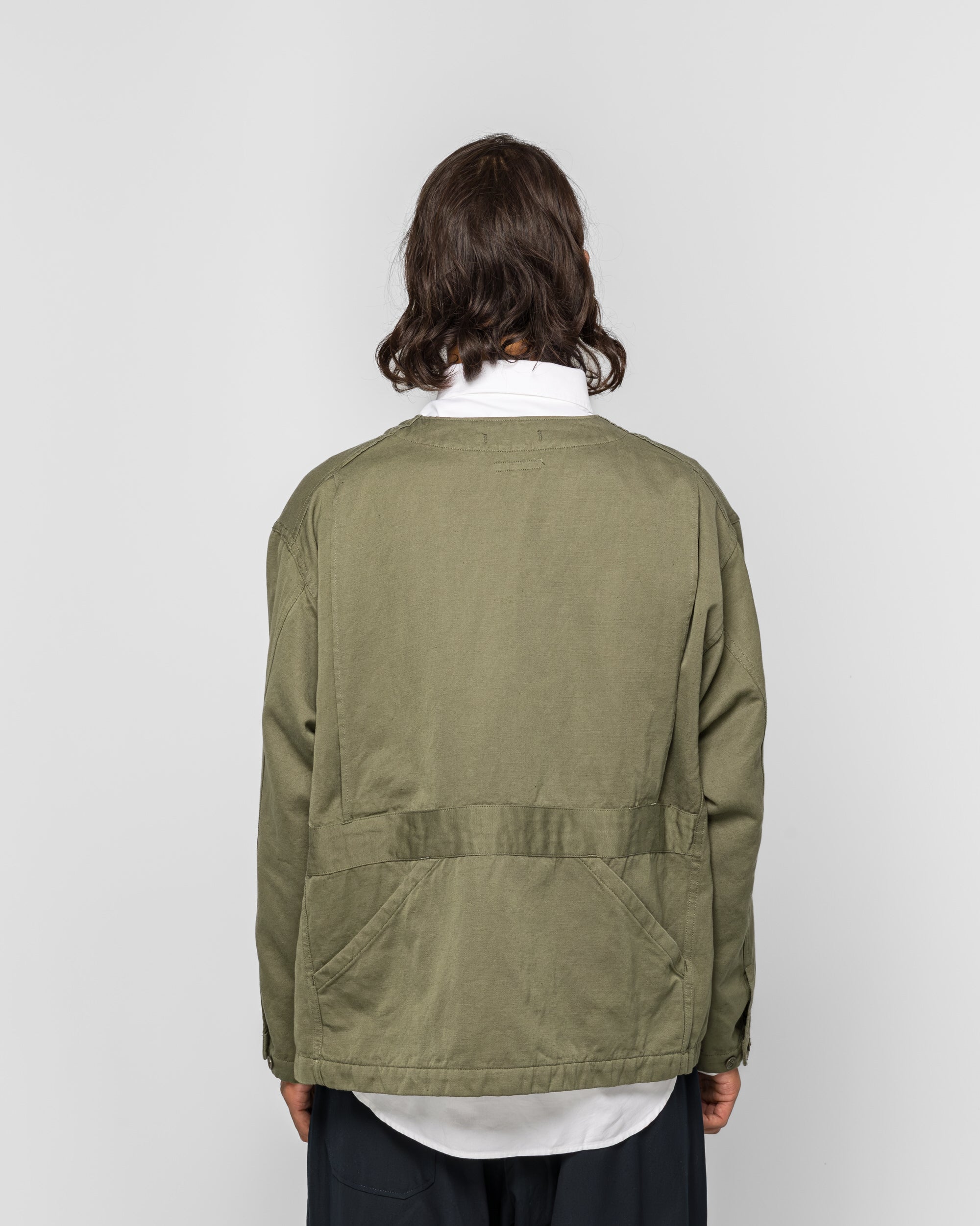 Engineered Garments - Cardigan Jacket - Olive CL Heavy Twill | UP Engineered Garments - Cardigan Jacket - Olive CL Heavy Twill | UP