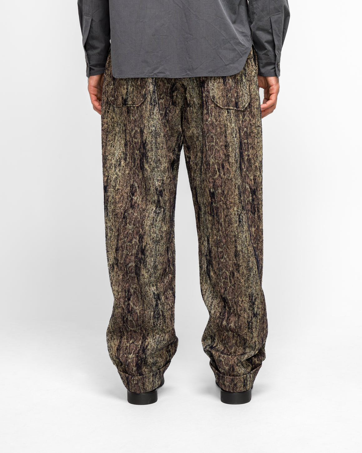 Engineered Garments - Carlyle Pant - Gold Wood Camo Jacquard - UP THERE