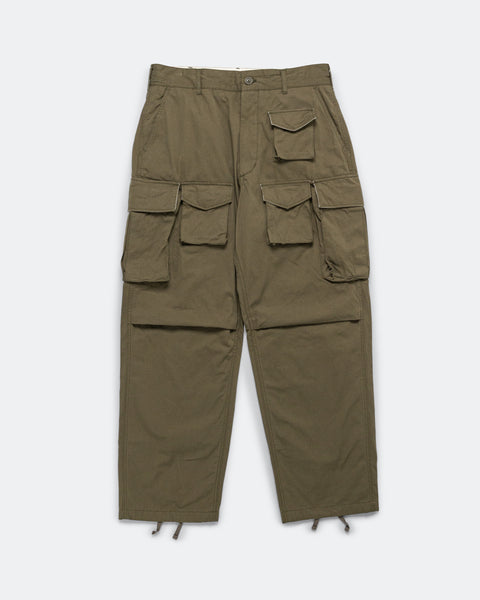 Engineered Garments - FA Pant - Olive Cotton Sanded Cloth | UP THERE