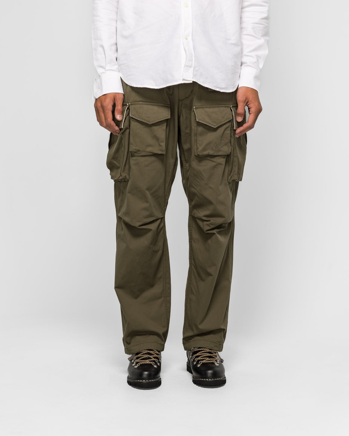 Engineered Garments - FA Pant - Olive Cotton Sanded Cloth | UP THERE