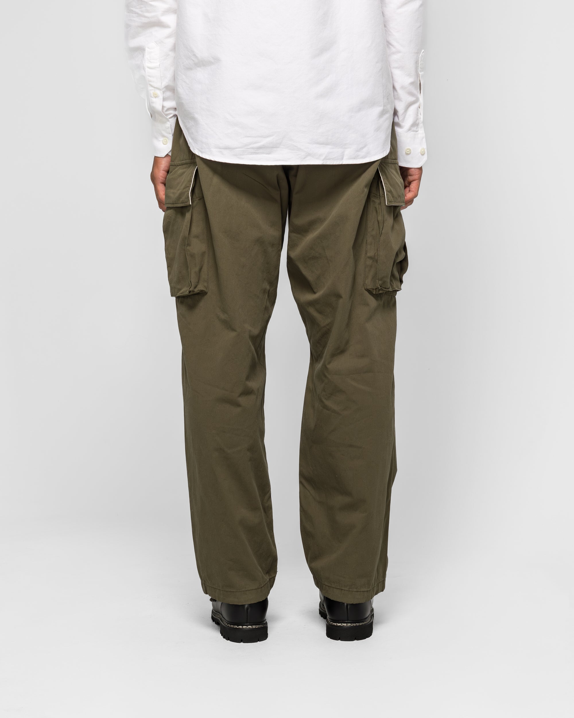 Engineered Garments FAパンツ オリーブ M Engineered Garments - FA Pant - Olive Cotton Sanded Cloth | UP THERE